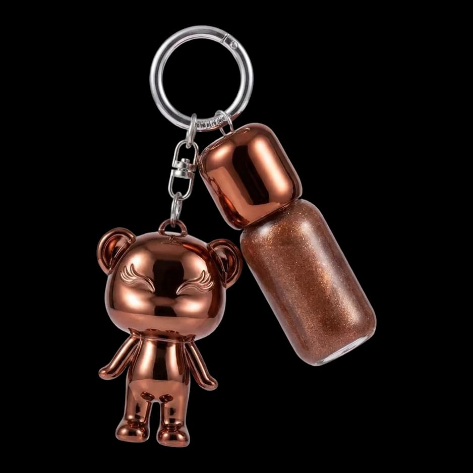 Pode vir: Mboomie bronze cromado com o gloss LipChoco Shine no chaveiro